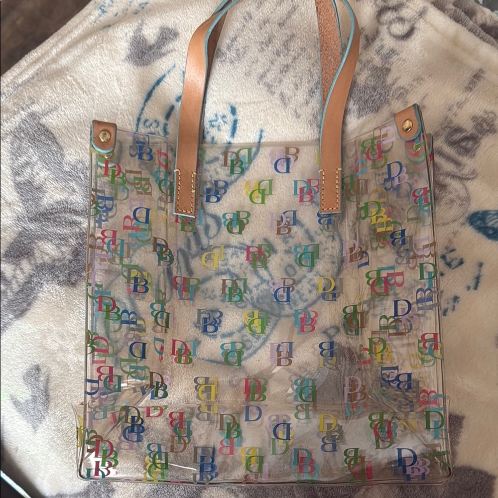 Multicolor Transparent Tote Bag